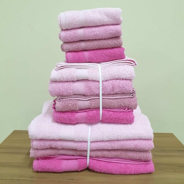 Кухонные полотенца махровые Lorine 8 шт Hasir Pembe 30x50 см