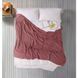 Простынь махровая Iris Home Renaissance rose терракотовый 190х220 см