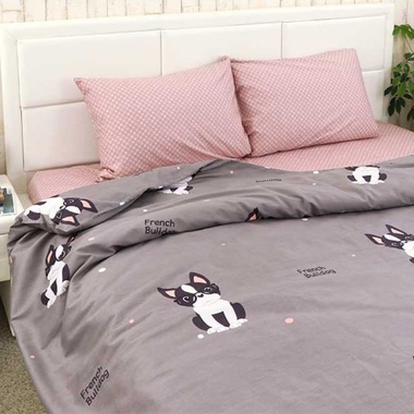 Комплект постельного белья French bulldog SoundSleep полуторный