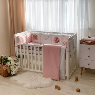 Комплект постільної білизни Маленька Соня Арт Дизайн Півонії для новонароджених
