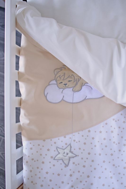 Постільний комплект Baby Veres "Sleepyhead beige new'' (6од.) для новонароджених