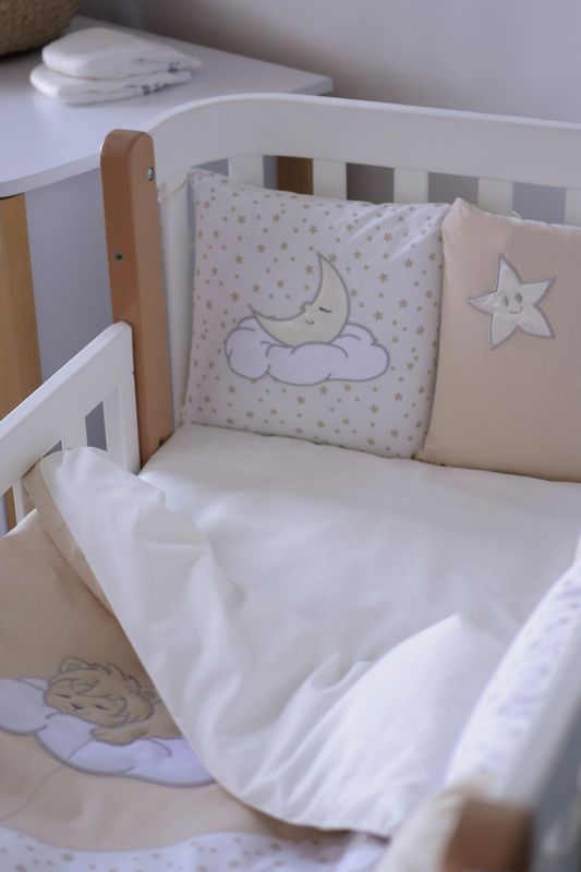 Постільний комплект Baby Veres "Sleepyhead beige new'' (6од.) для новонароджених