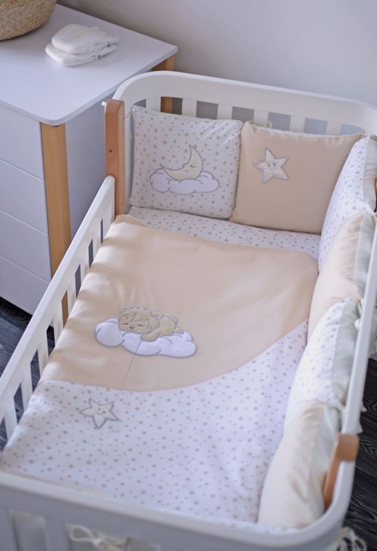 Постільний комплект Baby Veres "Sleepyhead beige new'' (6од.) для новонароджених