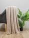 Плед флисовый Home Line жаккард бежевый 195х220 см