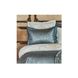 Постельное белье с покрывалом + плед Karaca Home Ofelia mavi хлопок голубой евро
