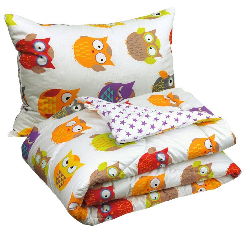 Комплект одеяло и подушка Руно Совы 140x205 см