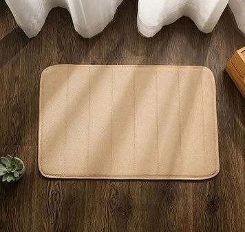 Килимок для ванної кімнати Yavshoke мікровелюр смужка Homytex Beg 40x60 см