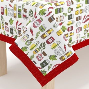 Скатертина Home Line "Спеції" червона 140х220 см