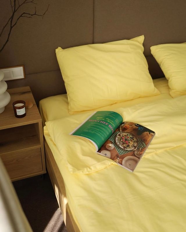 Постельное белье Bedclozzzes ранфорс лимонный №20 евро