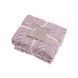 Плед флисовый Home Line жаккард пудровый 150х195 см