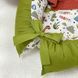 Кокон Маленька Соня Baby Design Діно олива 65x90 см