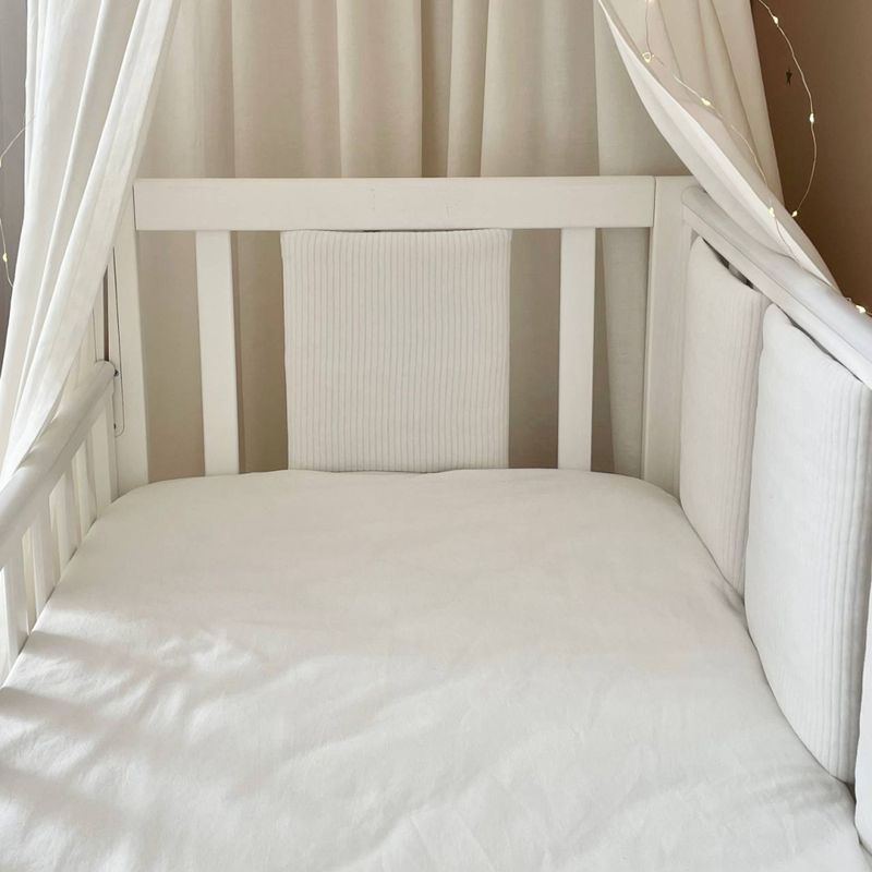 Комплект постельного белья Маленькая Соня "Мозаика" Velvet молочный для новорожденных