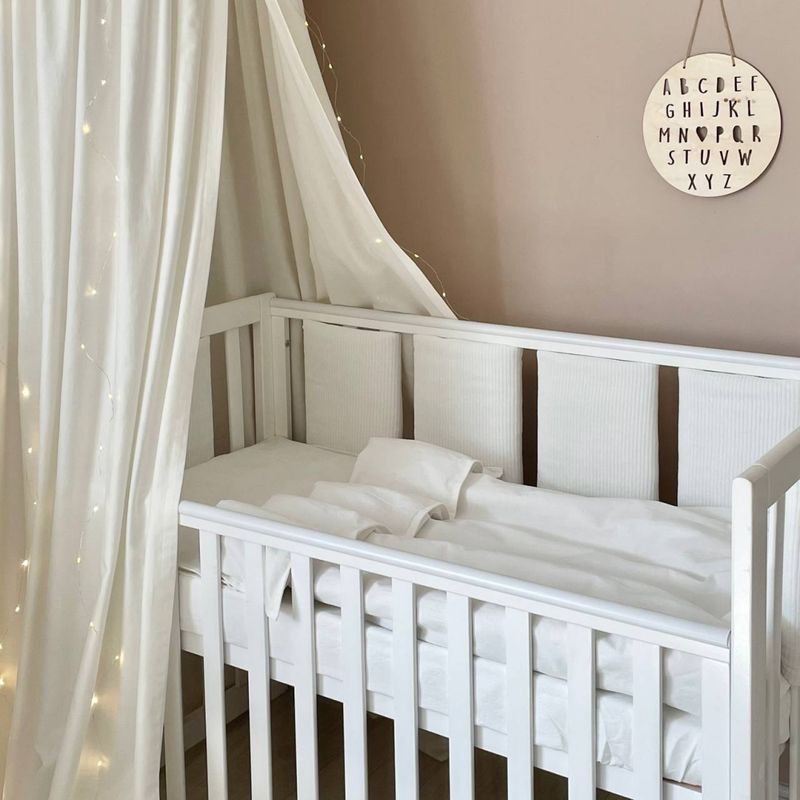 Комплект постельного белья Маленькая Соня "Мозаика" Velvet молочный для новорожденных