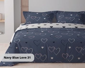 Постельное белье ТЕП Happy Sleep Navy Blue Love полуторный