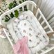Кокон Маленька Соня Baby Design Ведмедик у ковдрі на білому 77x44 см