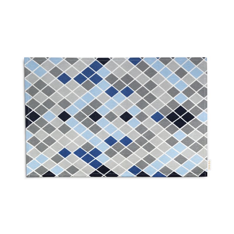Набір столовий на 2 персони Cosas RHOMB GREY BLUE & PANTHER 4 штуки, 30x42, 35x35