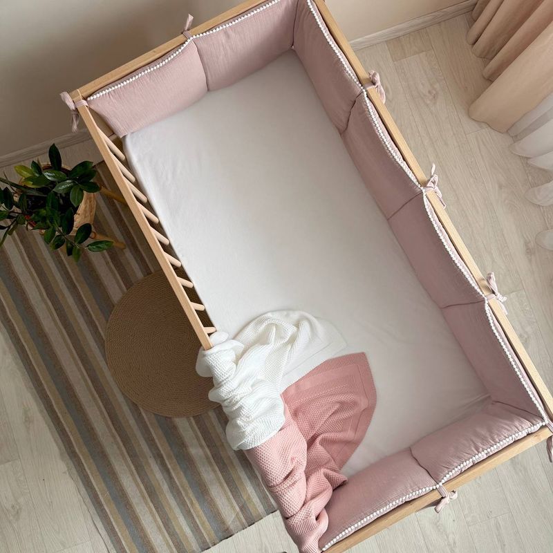 Бортик-коса Маленька Соня трикотажная вязка латте 15x120 см