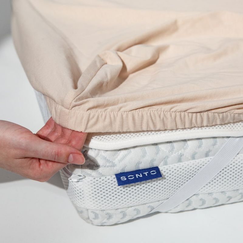 Простирадло Sonto Sleepset - бежеве 60x120x12 см