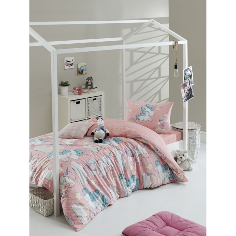 Постельное белье Lotus Home Perfect Ranforce Pink dreams розовый полуторный