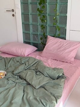 Постільна білизна Bedclozzzes ранфорс pink matcha (№24+109) євро