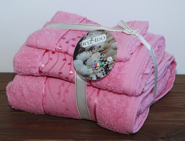 Набор полотенец TAG By Ido №3 розовый 70x140 см