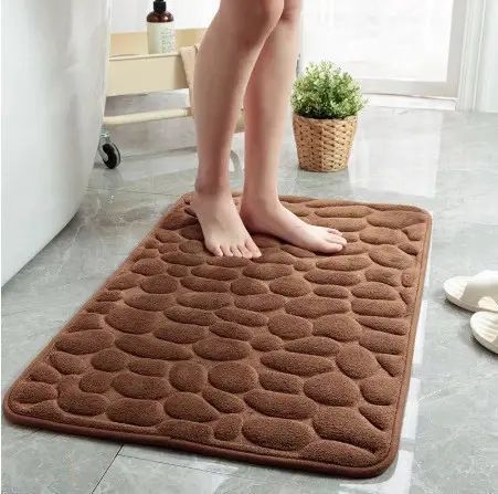 Коврики для ванной комнаты Yavshoke с эффектом памяти Homytex 2 пр. Камни Brown