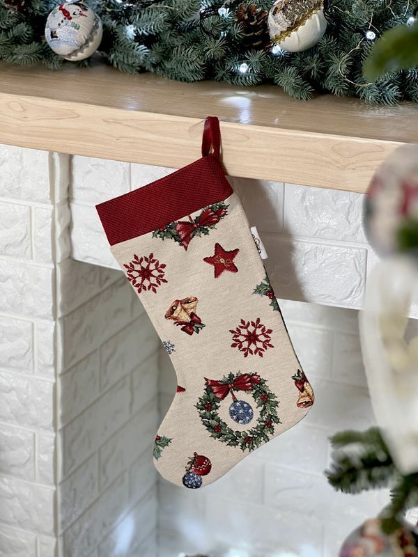 Чобіток для подарунків гобеленовий Limaso MERRY 25х37см