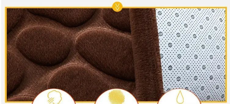 Коврики для ванной комнаты Yavshoke с эффектом памяти Homytex 2 пр. Камни Brown
