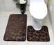 Коврики для ванной комнаты Yavshoke с эффектом памяти Homytex 2 пр. Камни Brown
