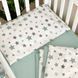 Комплект постельного белья Маленькая Соня Baby Dream Stars мята для новорожденных