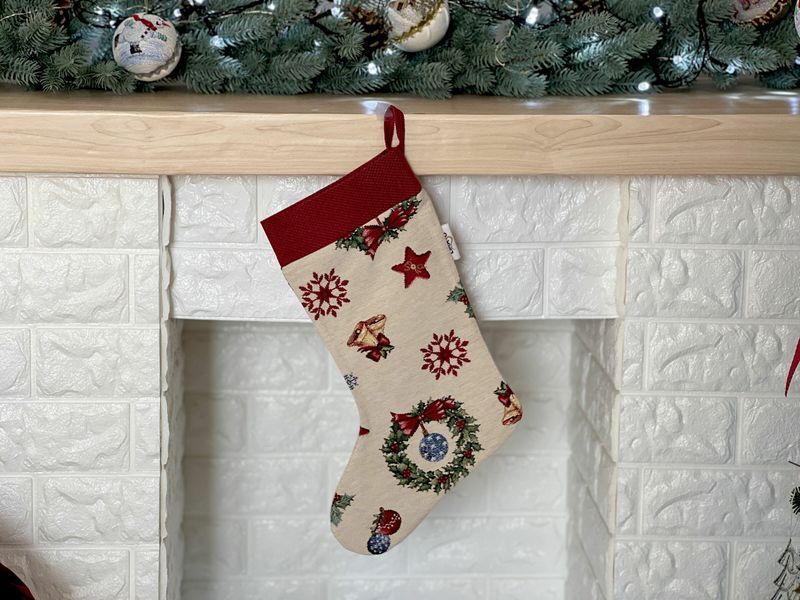 Чобіток для подарунків гобеленовий Limaso MERRY 25х37см
