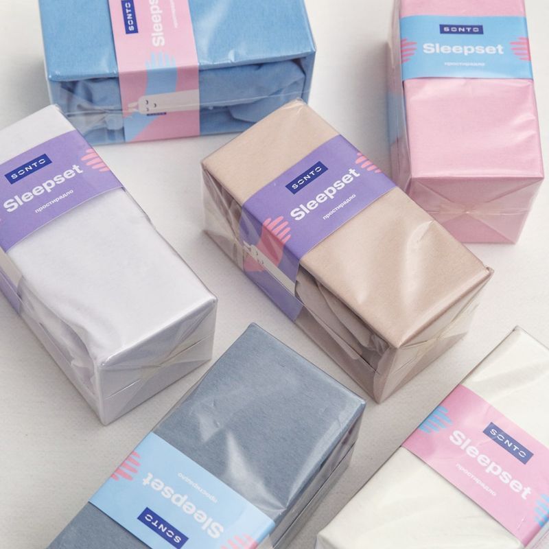 Простирадло Sonto Sleepset - біле 60x120x12 см