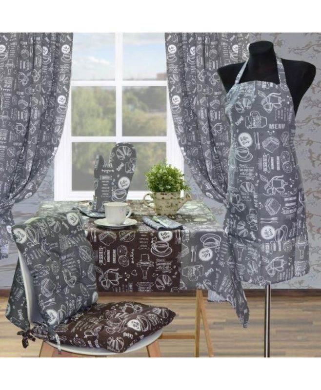 Скатерть GREY Breakfast 136x220 см