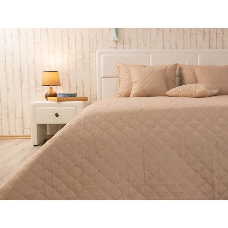 Покривало Руно &ldquo;Velour&rdquo; Beige ромб 180х220 см