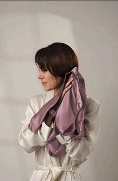 Рушник для волосся шовковий Silk DeLight лотос 55х75 см
