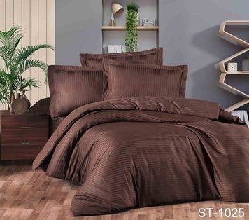 Постельное белье TAG страйп-сатин LUXURY ST-1025 евро maxi