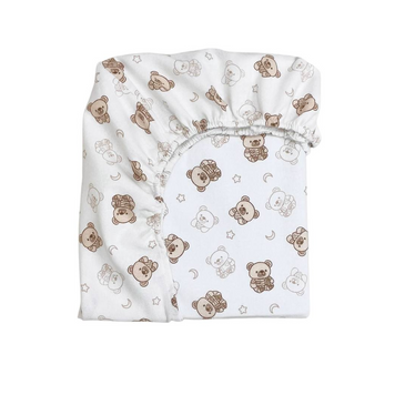Простирадло Маленька Соня фланель Ведмедики Teddy 60x120 см
