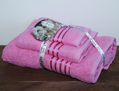 Набор полотенец TAG By Ido №4 розовый 70x140 см