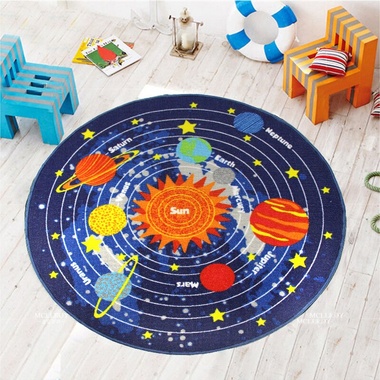 Килим Berni для дитячої кімнати Астрономія, 100x100
