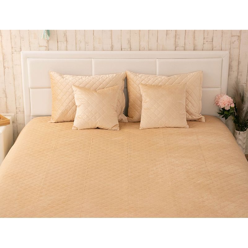 Покрывало Руно &ldquo;Velour&rdquo; Beige ромб 220х240 см