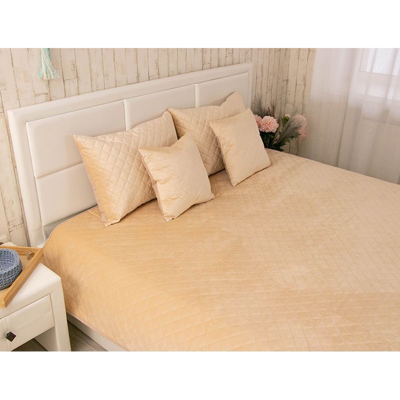 Покрывало Руно &ldquo;Velour&rdquo; Beige ромб 220х240 см