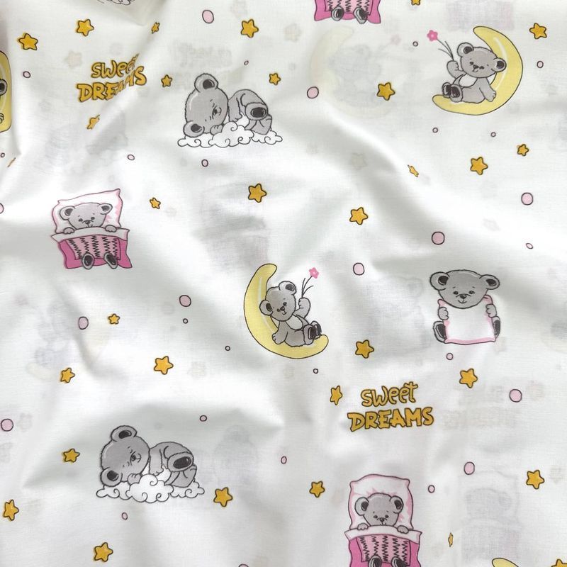 Пелюшка Маленька Соня бязь Sweet dreams рожевий 80x100 см