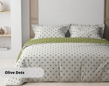 Постельное белье ТЕП Happy Sleep Olive Dots евро