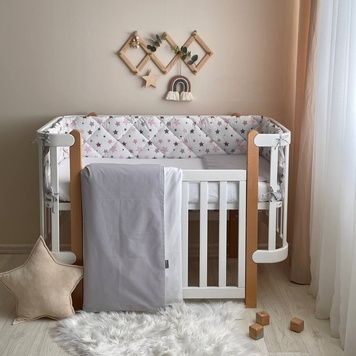 Комплект постільної білизни Маленька Соня Baby Dream рожевий для новонароджених