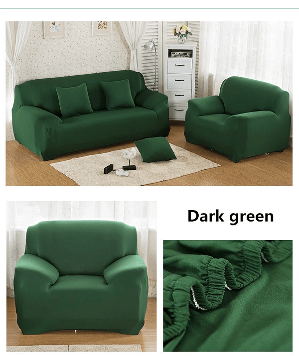 Чохол на диван + 2 крісла еластичний Homytex Зелений