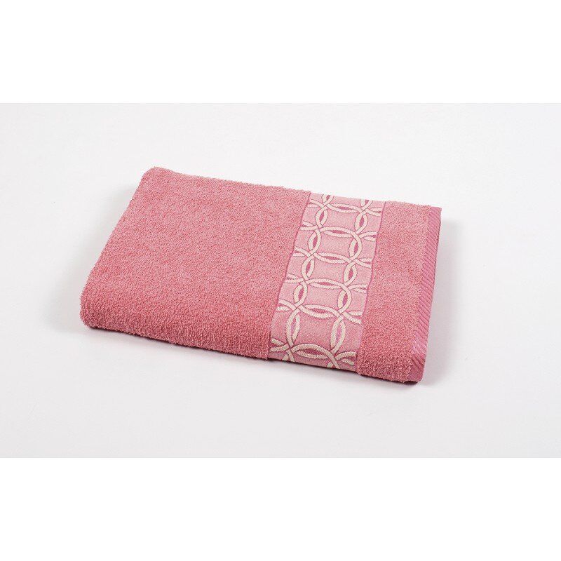 Рушник махровий Binnur Vip Cotton 12 рожевий 50x90 см