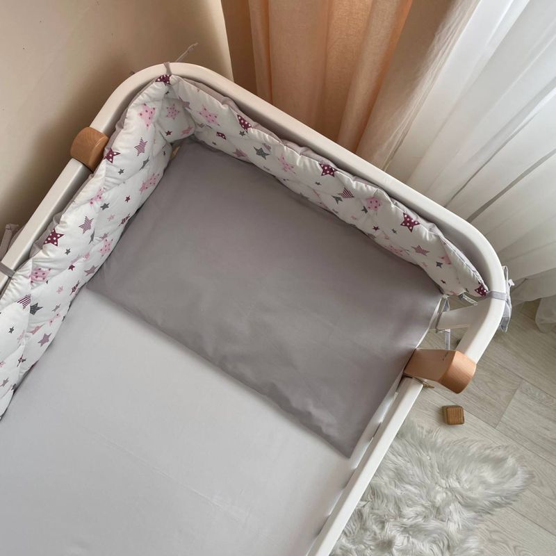 Комплект постільної білизни Маленька Соня Baby Dream рожевий для новонароджених