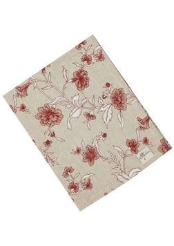 Салфетка Цветы бордовые 35x45 см