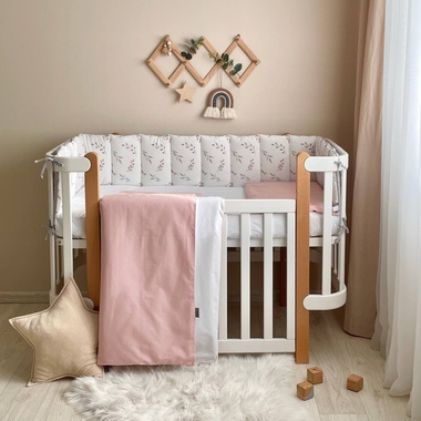 Комплект постільної білизни Маленька Соня Baby Dream Гілочки для новонароджених