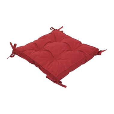 Подушка на стул Lotus 40x40x5 - Optima с завязками красный, 40x40x5, 540, 420